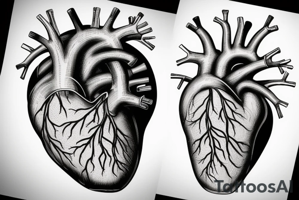 Interstellar anatomical heart tattoo idea