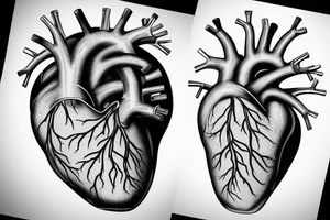 Interstellar anatomical heart tattoo idea