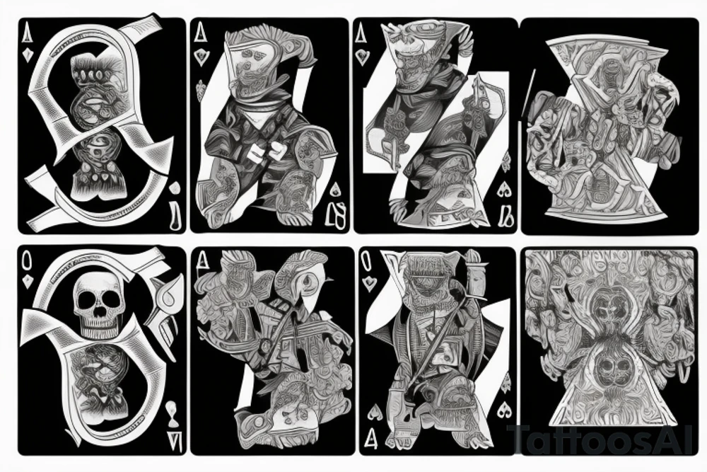 AK47, "Death Before Dishonor" on top, Ace of spades playing card, Grim reaper, shading tattoo idea