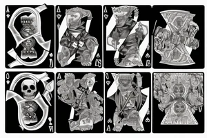 AK47, "Death Before Dishonor" on top, Ace of spades playing card, Grim reaper, shading tattoo idea