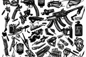 Ak47 tattoo idea