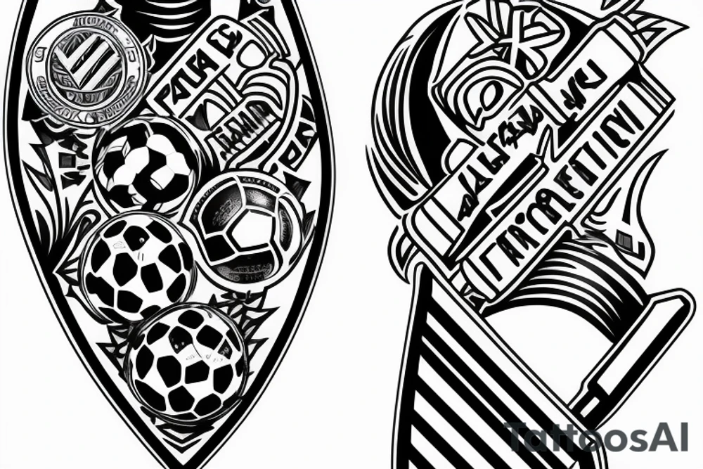 fifa cup Argentina flag tattoo idea