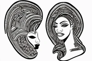 African Yoruba Oshun tattoo idea