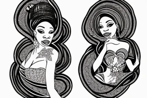 African Yoruba Oshun tattoo idea