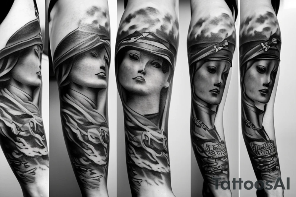 marine, sad, hope, justice tattoo idea