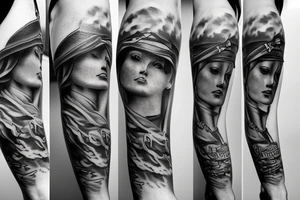marine, sad, hope, justice tattoo idea