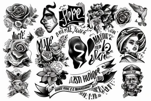 marine, sad, hope, justice tattoo idea