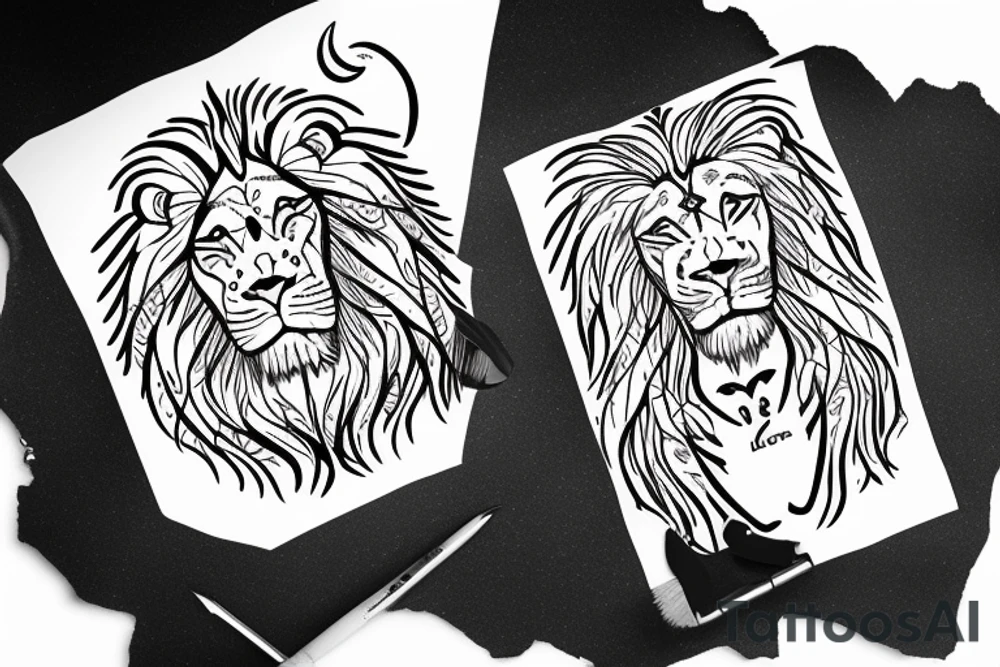 Astrological sign of cancer lion and libra together tattoo idea