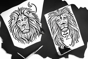 Astrological sign of cancer lion and libra together tattoo idea