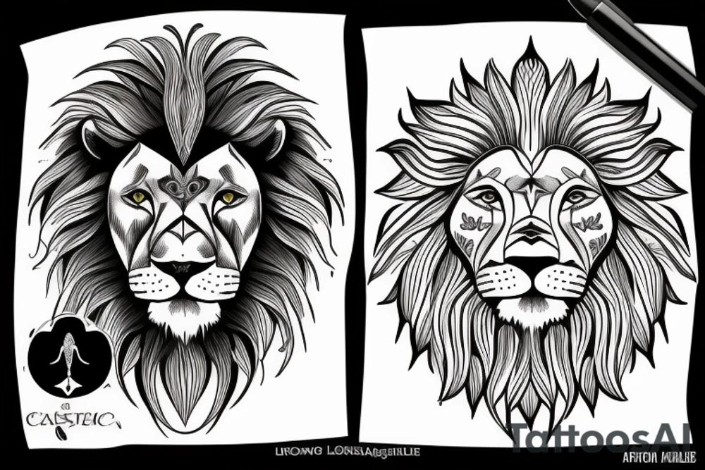 Astrological sign of cancer lion and libra together tattoo idea
