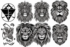 Astrological sign of cancer lion and libra together tattoo idea