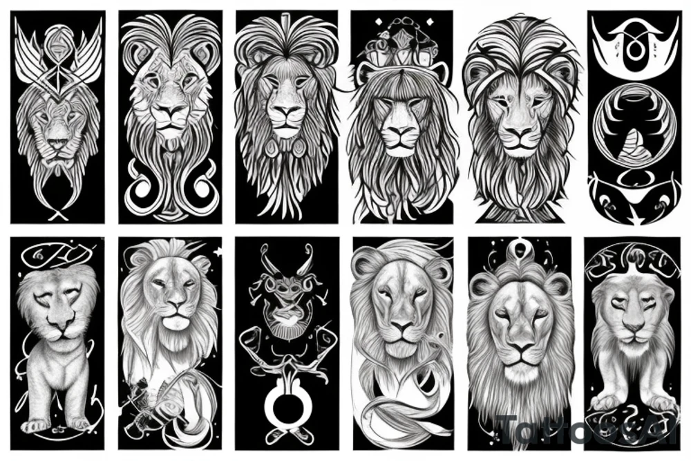 Astrological sign of cancer lion and libra together tattoo idea