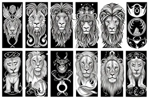 Astrological sign of cancer lion and libra together tattoo idea