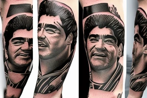 Diego Armando Maradona tattoo idea