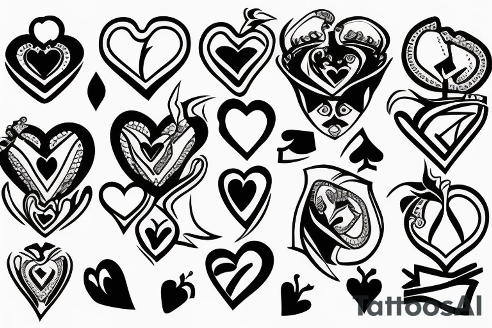 king of hearts tattoo idea