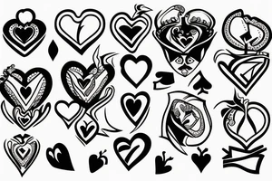king of hearts tattoo idea