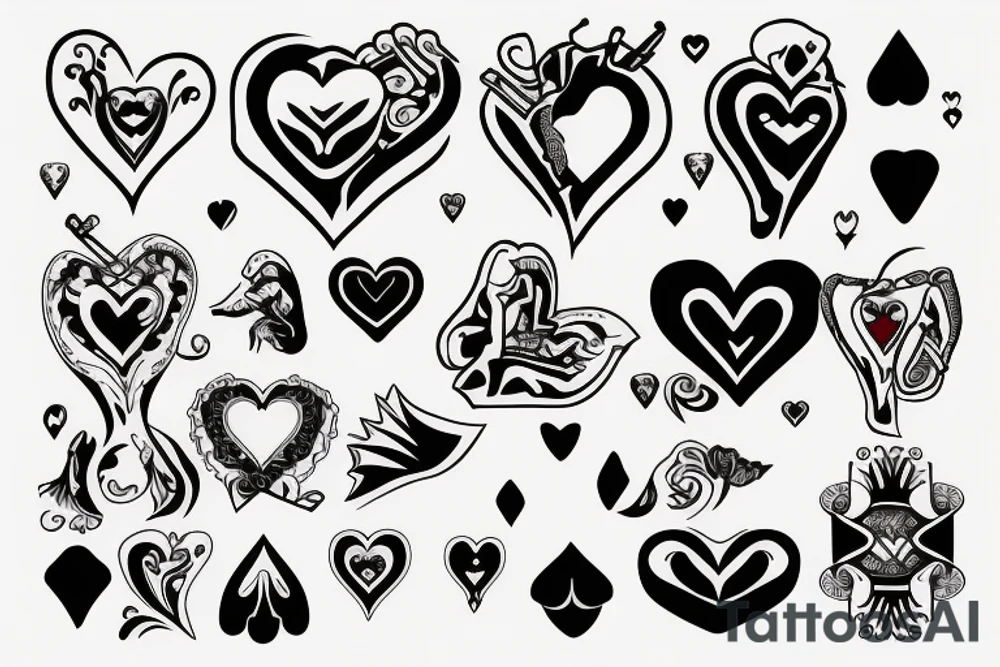 king of hearts tattoo idea