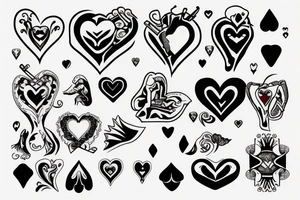 king of hearts tattoo idea