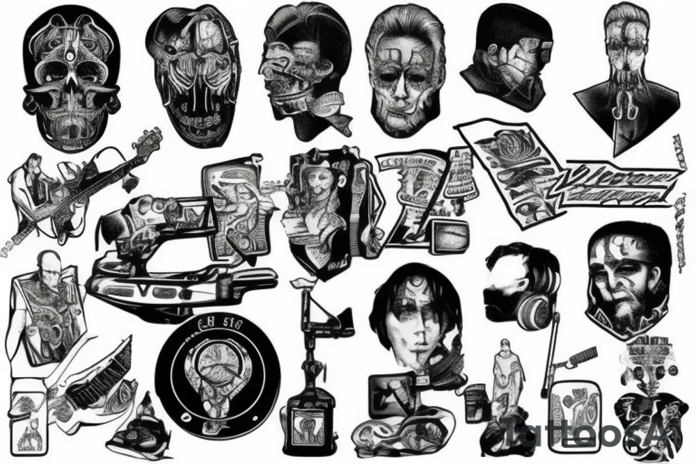 Scene from new orders true faith music video tattoo idea