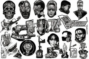 Scene from new orders true faith music video tattoo idea