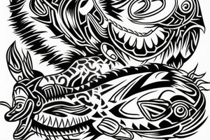 Large mouth bass tattoo idea