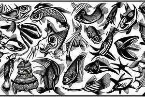 Fishing tattoo idea