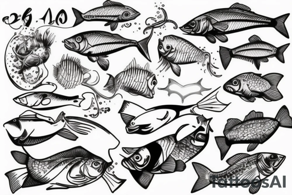 Fishing tattoo idea