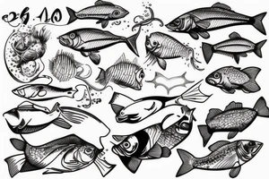 Fishing tattoo idea