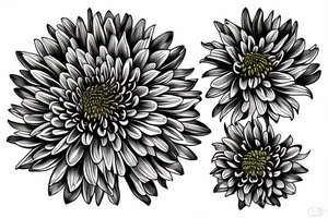Chrysanthemum flower for arm tattoo idea