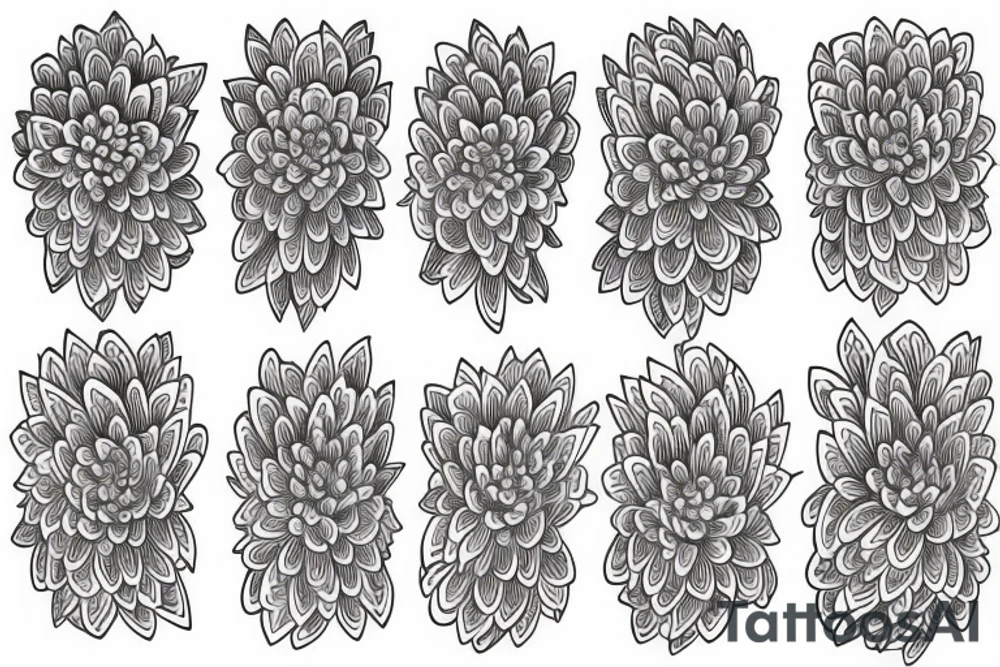 Neo traditional chrysanthemum flower for arm tattoo idea Neo traditional chrysanthemum flower for arm tattoo idea