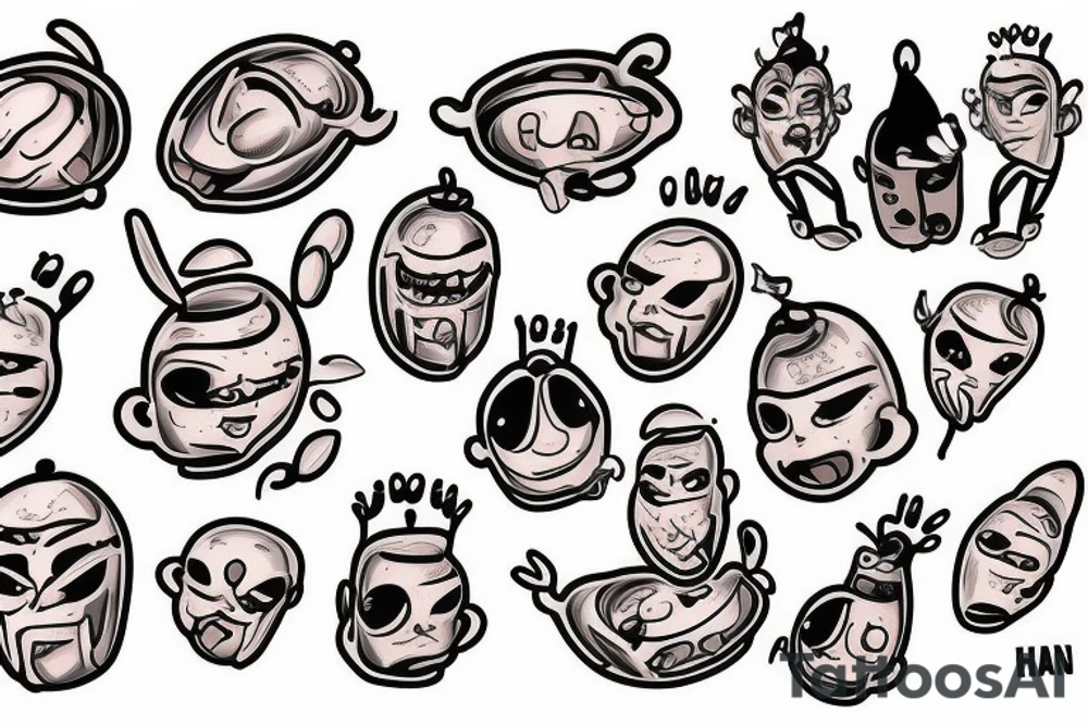 Humanoid Bean. The Bean King. tattoo idea