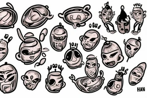 Humanoid Bean. The Bean King. tattoo idea