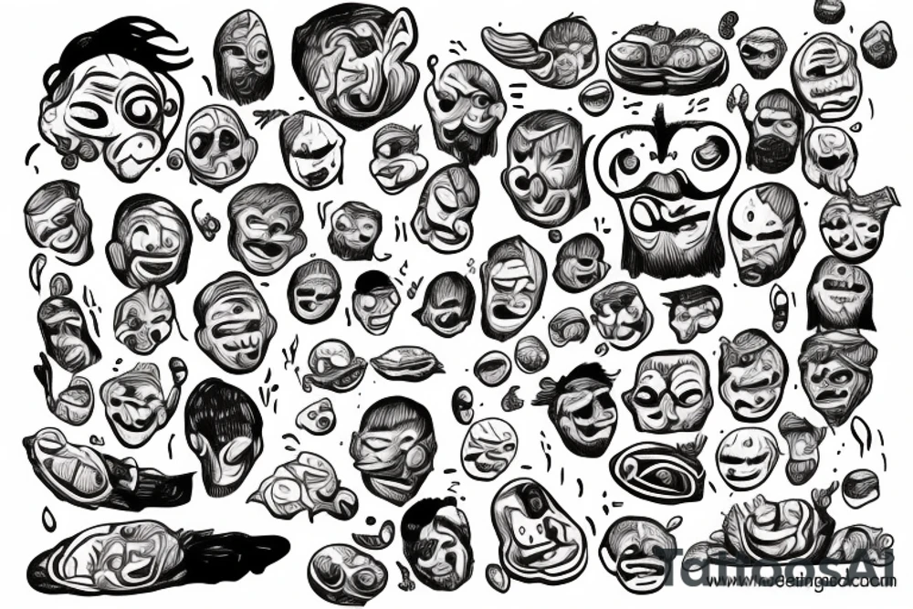Humanoid Bean. The Bean King. tattoo idea