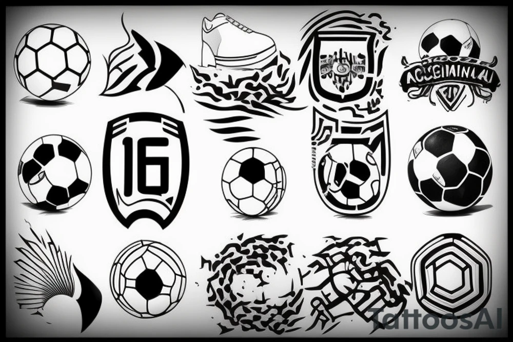 Argentina put line, winning the third soccer world cup tattoo idea