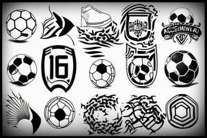Argentina put line, winning the third soccer world cup tattoo idea