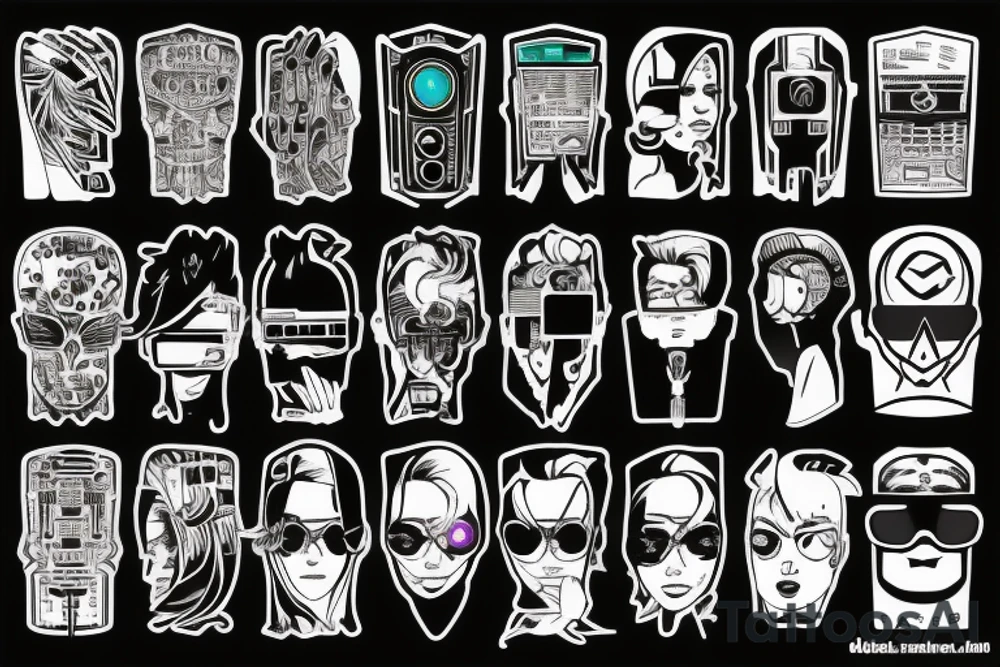 Cyber
punk
hacker tattoo idea