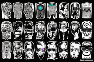 Cyber
punk
hacker tattoo idea