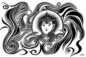 fudo myo, wave tattoo idea