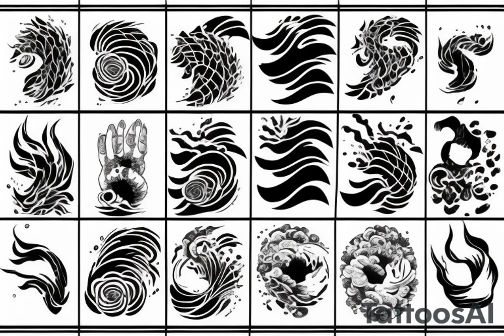 wave, arm tattoo idea