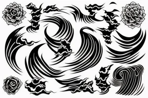 wave, arm tattoo idea