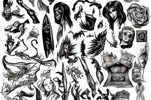 broken sword tattoo idea