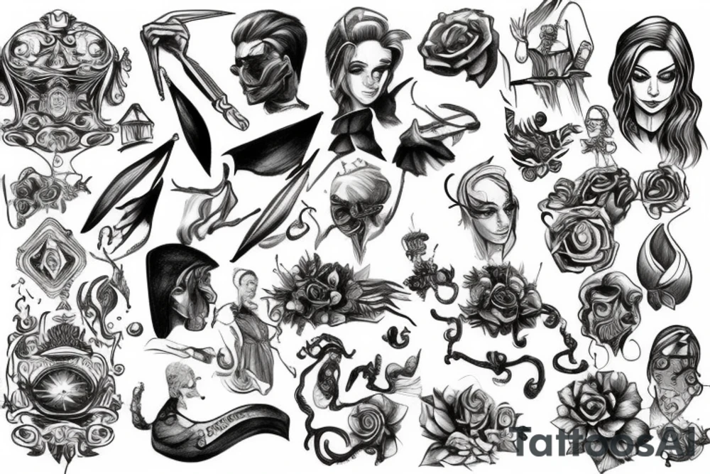 broken sword tattoo idea
