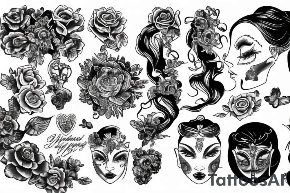 Shining in your glory,women tattoo idea