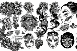 Shining in your glory,women tattoo idea