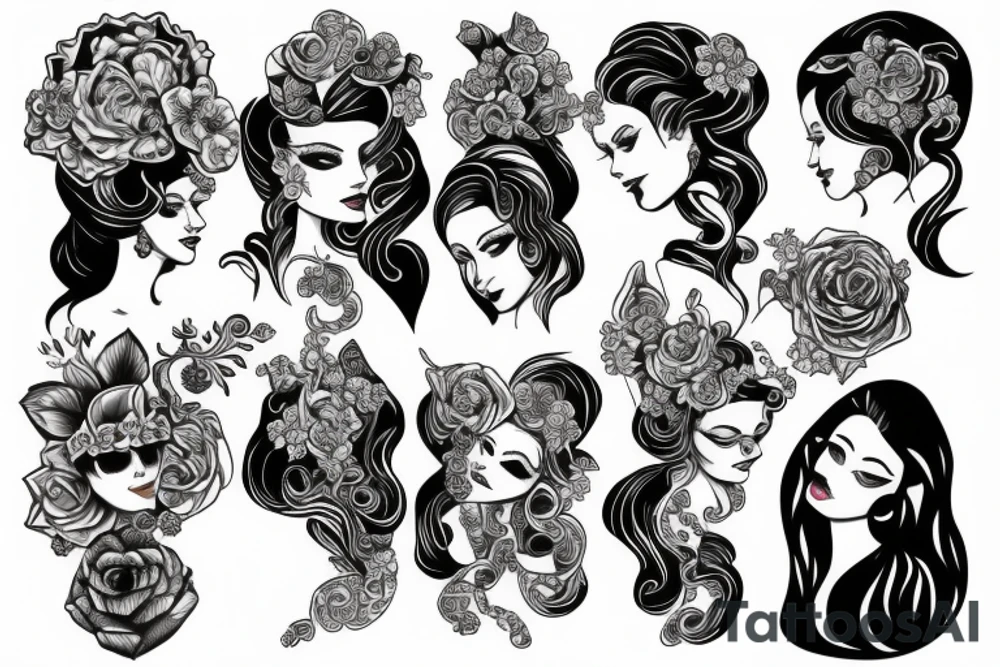 Shining,women tattoo idea