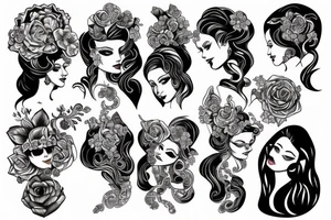 Shining,women tattoo idea