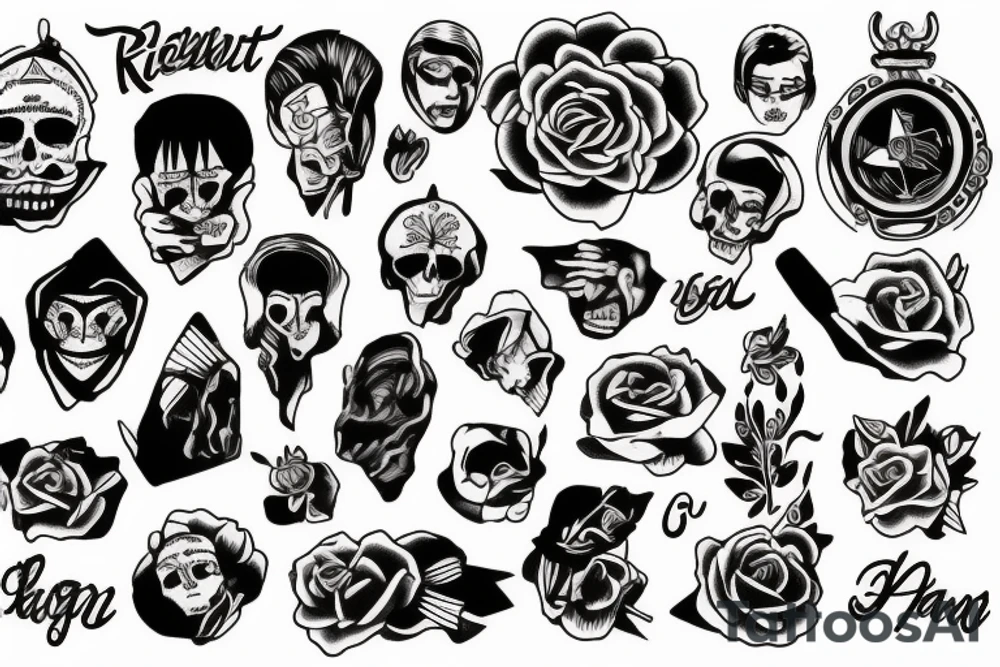 Regret and sadness tattoo idea