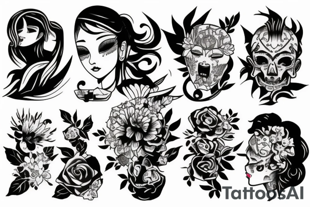 Regret and sadness tattoo idea