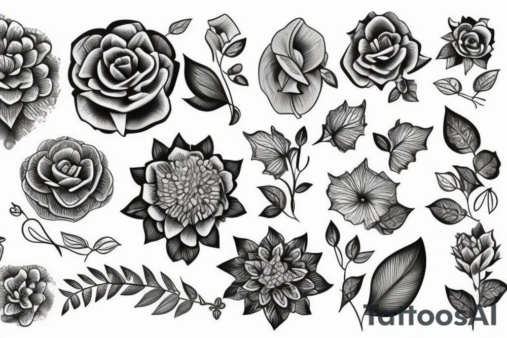 Flower tattoo idea