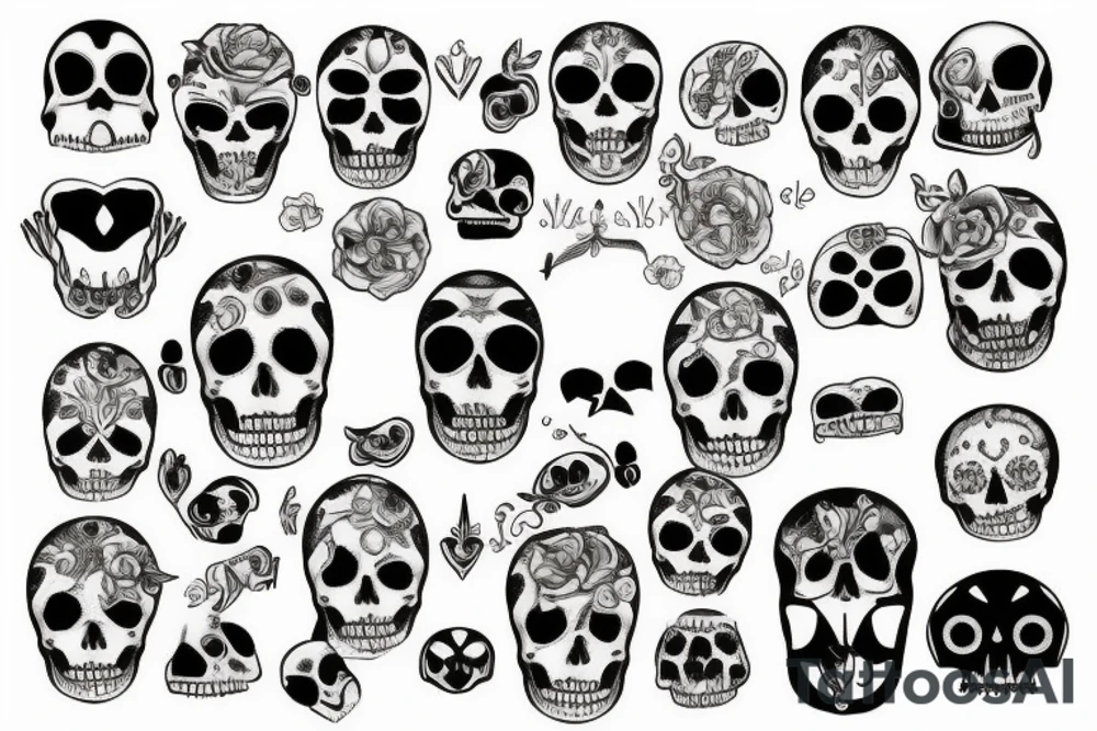 minimalist memento mori memento vivere tattoo idea